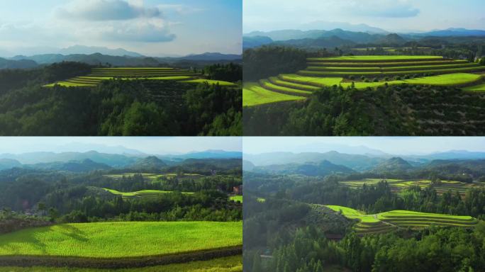 4k航拍文成风景