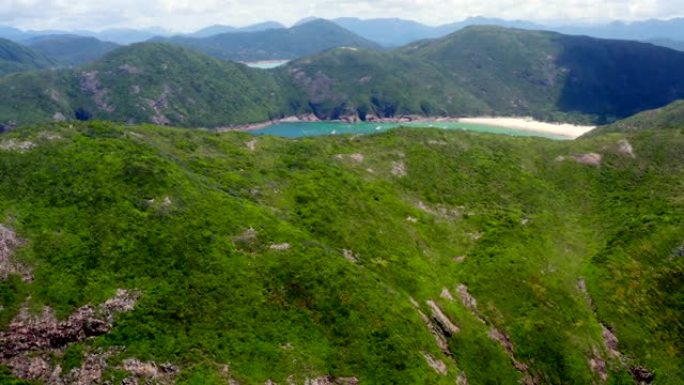 香港西贡东郊野公园龙科海滩全景