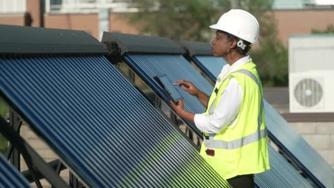 非裔美国太阳能工程师