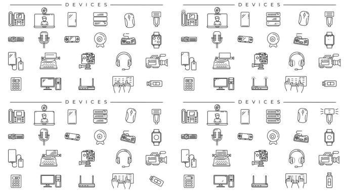 alpha通道上的Devices line图标。