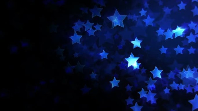 星背景。蓝色。可循环。