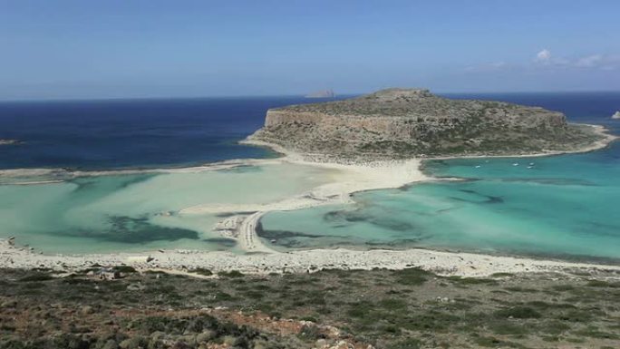 希腊克里特岛巴洛斯海滩。