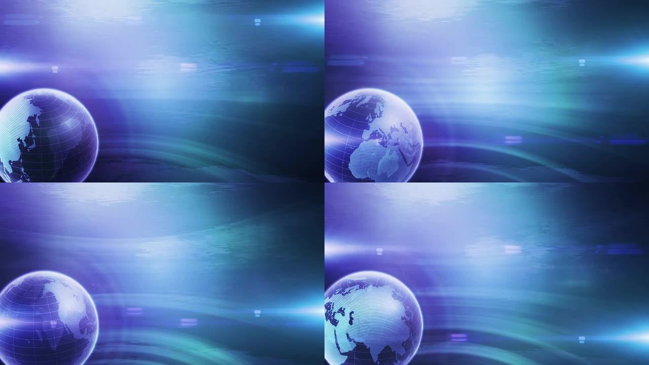 现代地球背景 (蓝色，左侧放置)-循环