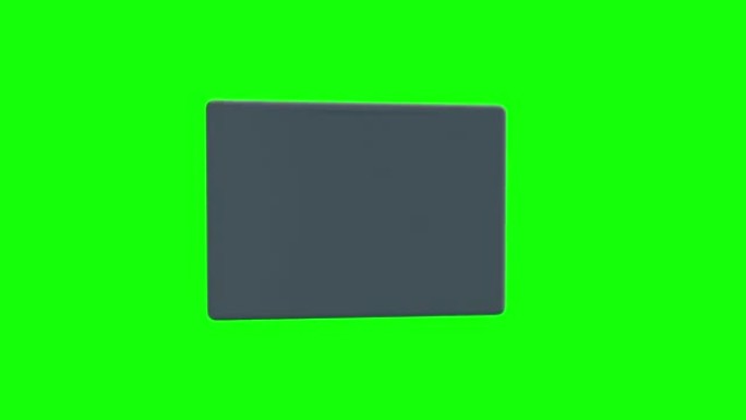 4k视频笔记本电脑 (笔记本电脑)，绿色背景上有绿色屏幕。
