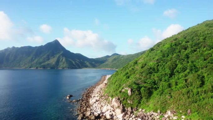 位于西贡的海景无人驾驶飞机视图