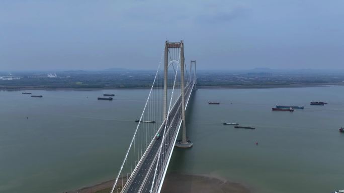 南京四桥4K航拍素材