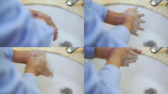 洗手正确洗手洗手七步法揉搓泡沫