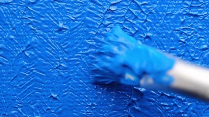 蓝色丙烯酸涂料。