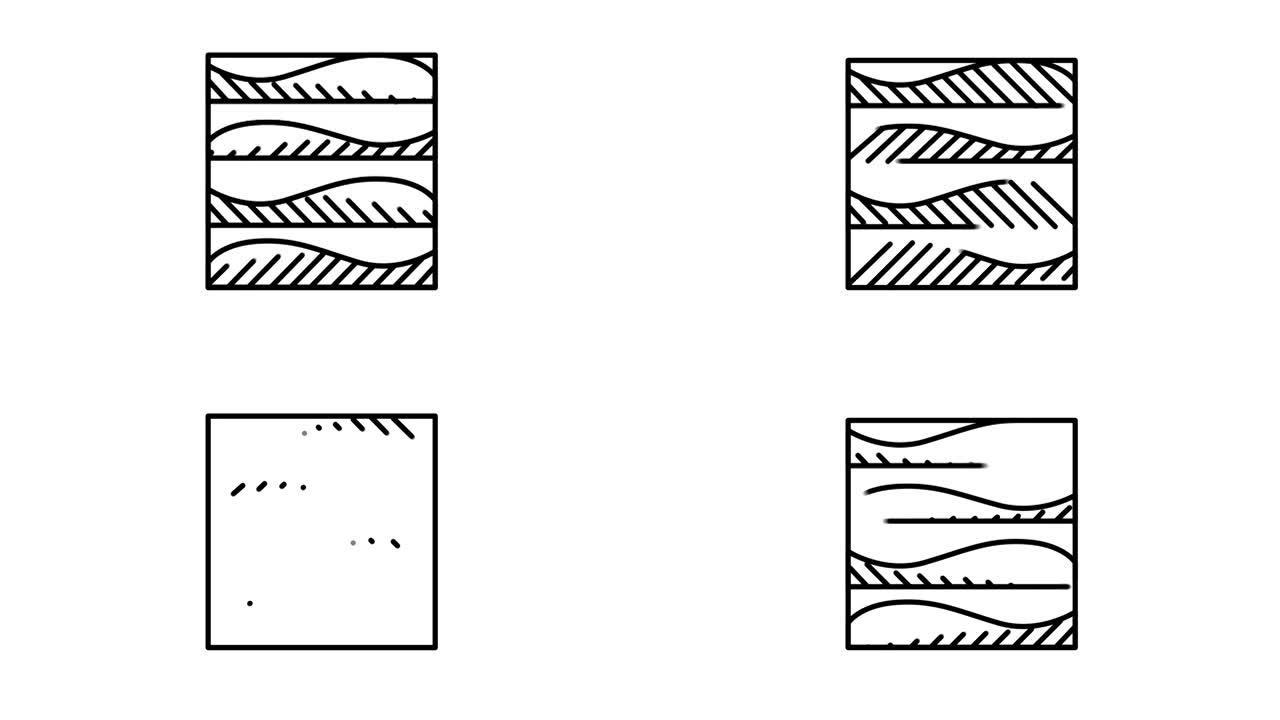 Alpha通道上的土壤类型3线图标