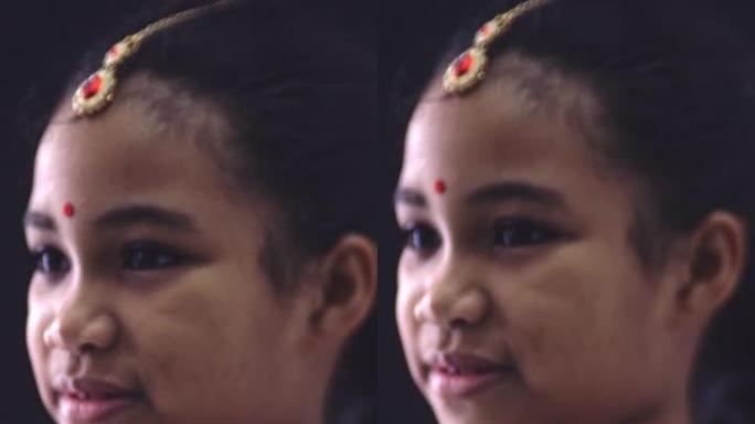 印度教宗教女孩外国人笑脸笑容印度教宗教女