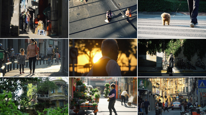 【可商用】城市人文日出日落纪实短片05