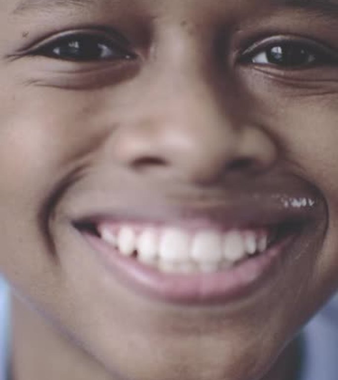 幸福和幸福外国人非洲小孩笑脸实拍素材