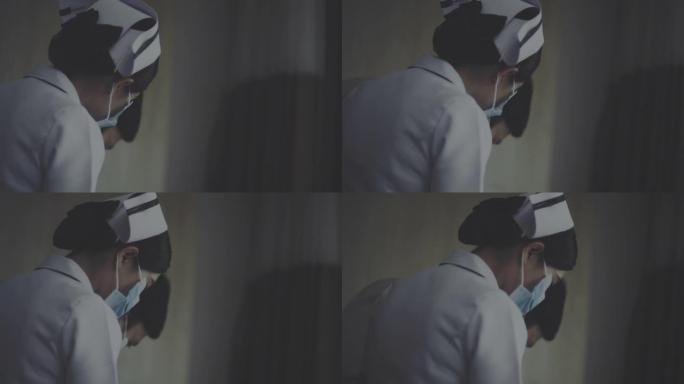 亚洲女护士医护人员实拍素材