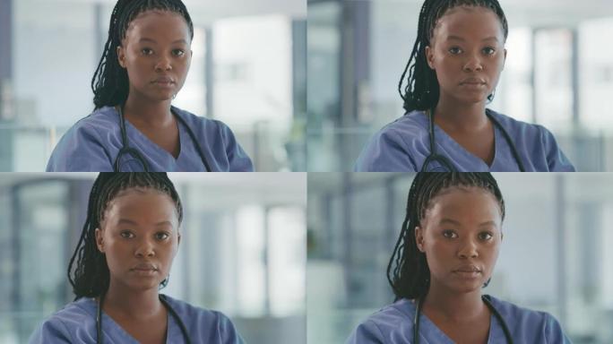 一名年轻女医生在工作的4k录像