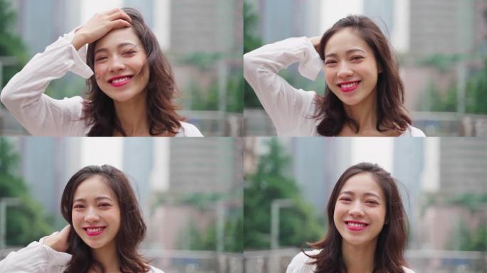 美丽的亚洲女人的肖像