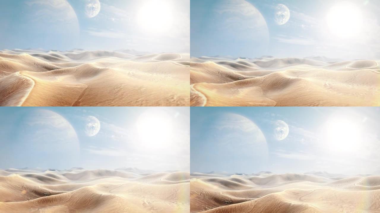 外星世界的表面-沙漠系外行星