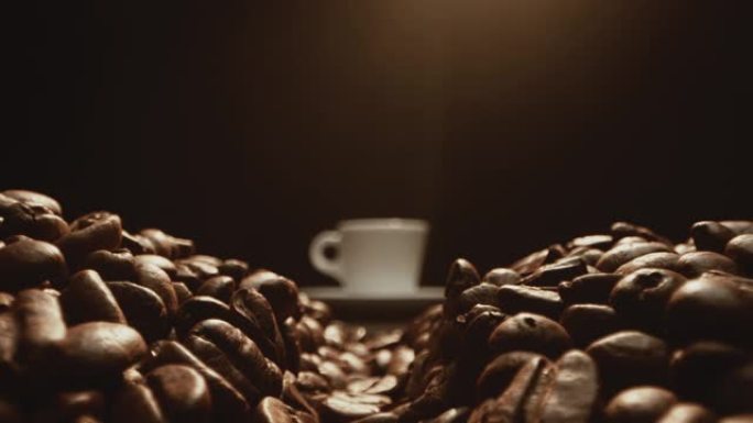咖啡豆咖啡豆穿越咖啡豆特写巧克力广告