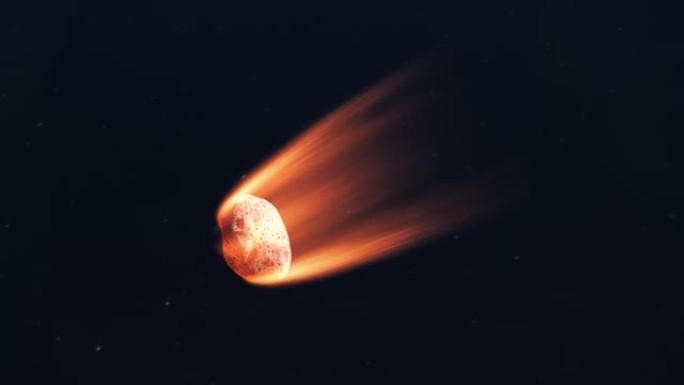 小行星燃烧进入大气层