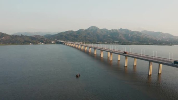 深圳湾大桥的景色桥梁工程基建