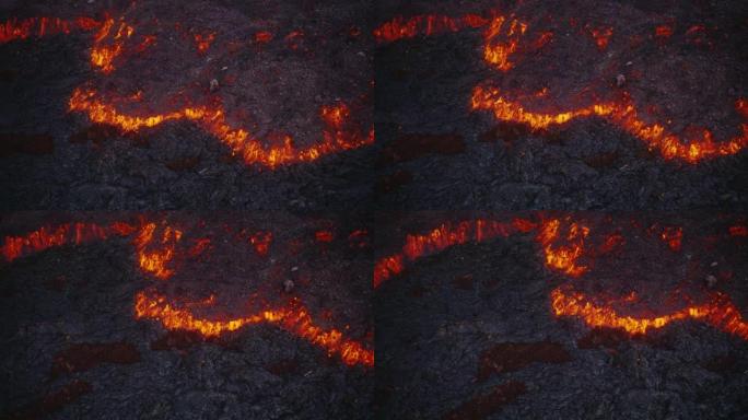 熔岩流夏威夷莫纳罗阿火山2022年