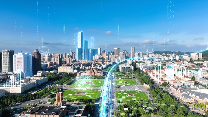 4K科技数字城市智慧5G城市AE模板