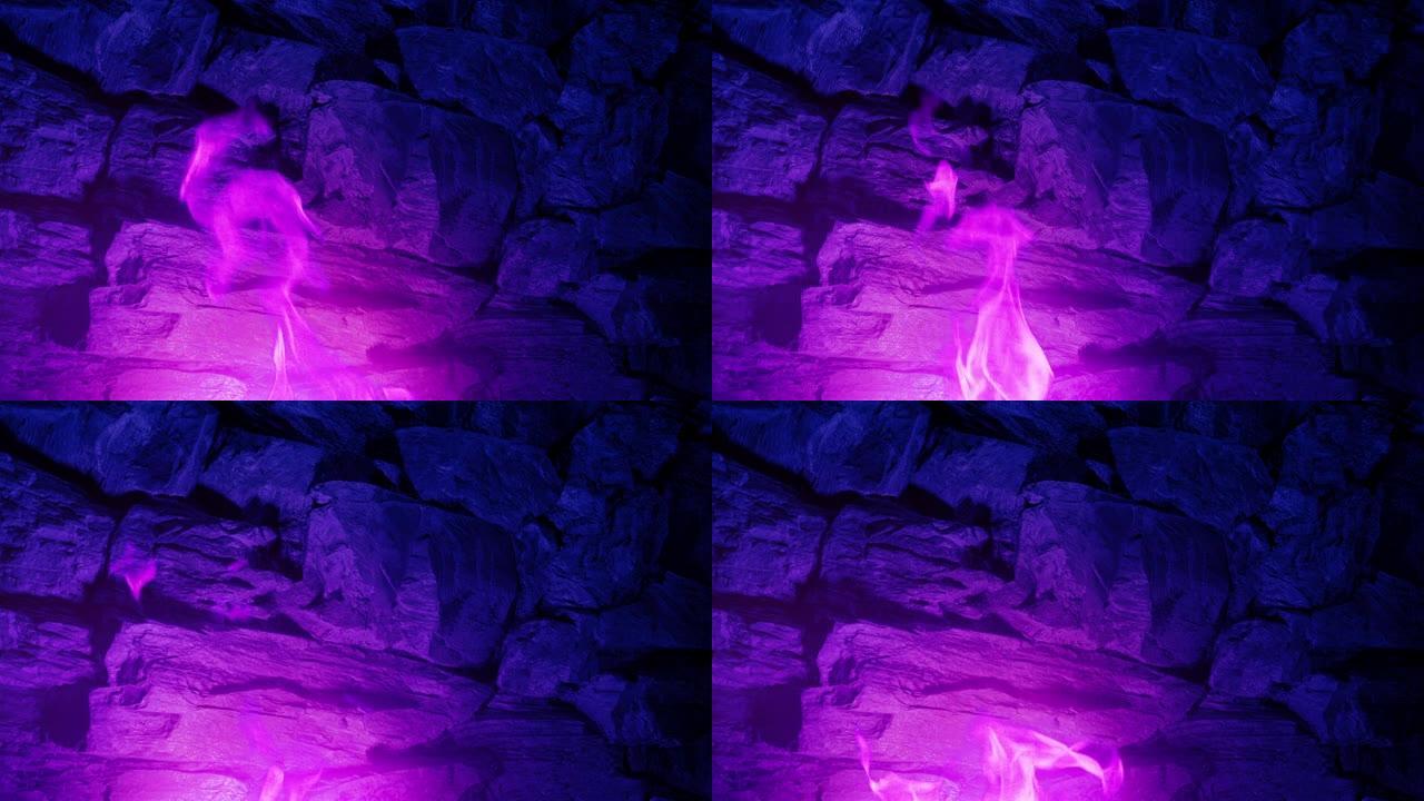 洞穴中的幻想色彩火