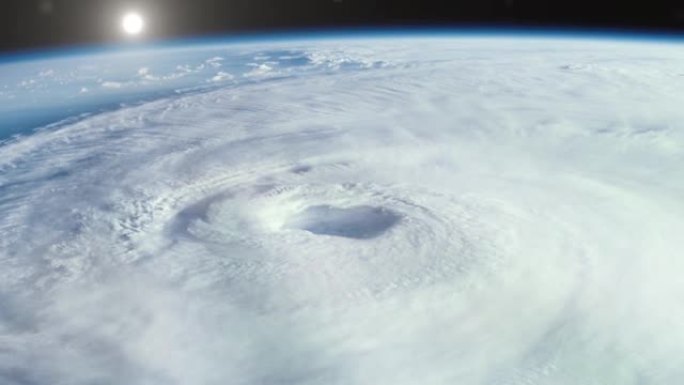 来自太空的飓风 (伊莎贝尔)。NASA提供的这段视频的元素。