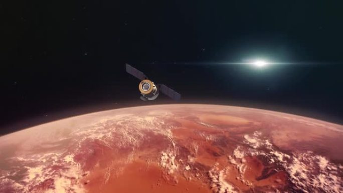 火星轨道上的太空探测卫星 “红色星球1”