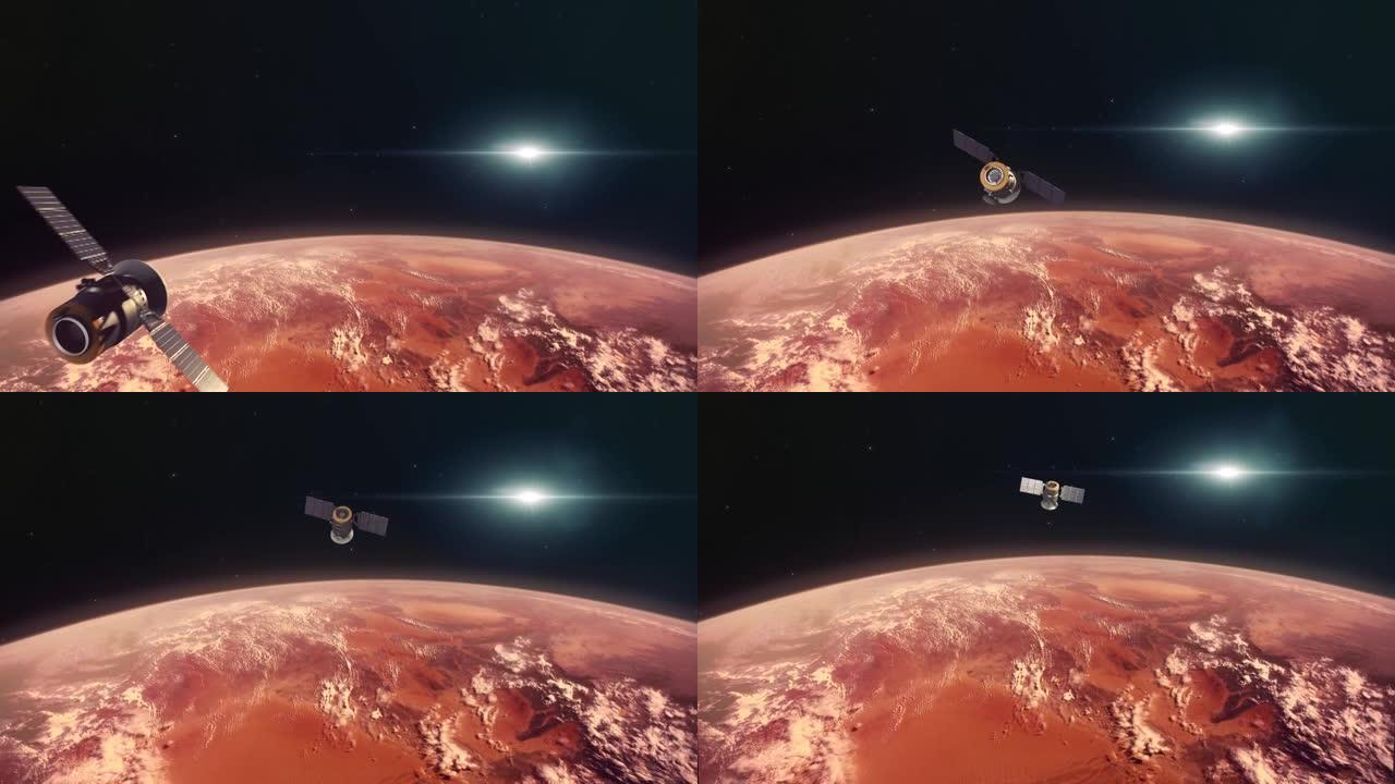 火星轨道上的太空探测卫星 “红色星球1”