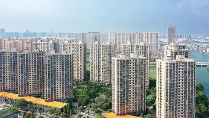 绍兴公寓绍兴市高层住宅小区房地产航拍