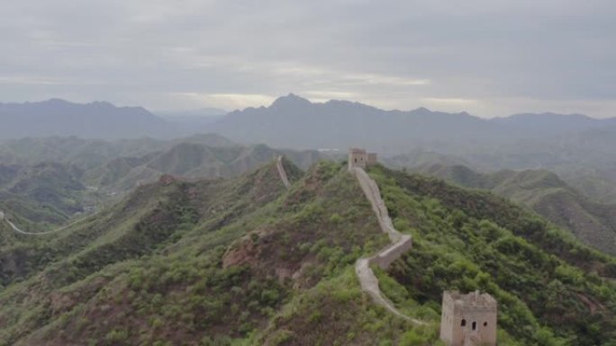 中国的长城航拍万里长城墙古代建筑中国五千