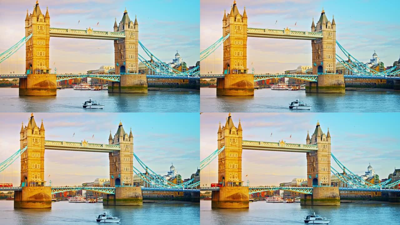 塔桥。伦敦。外国地标国外大桥著名景点