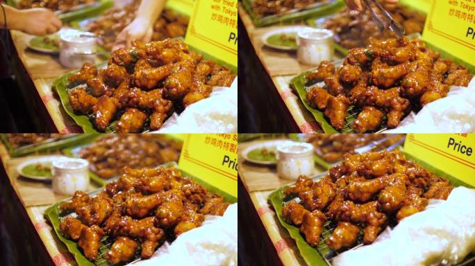 泰国街头小吃: 酱油炸鸡
