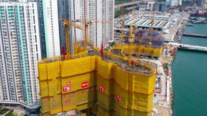 香港的房屋建筑工地