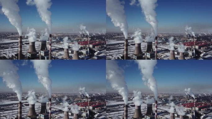 火力发电站污染排放暖室天气变暖
