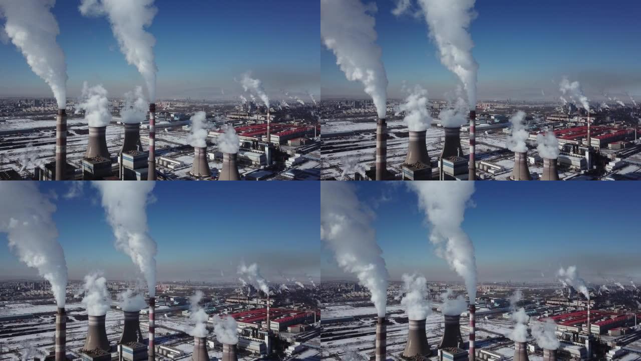 火力发电站污染排放暖室天气变暖