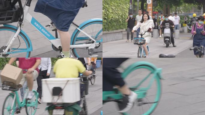 共享单车 自行车 摩拜单车 骑车