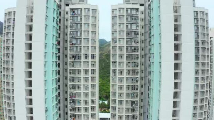 香港高层住宅大厦宣传片空镜头密集