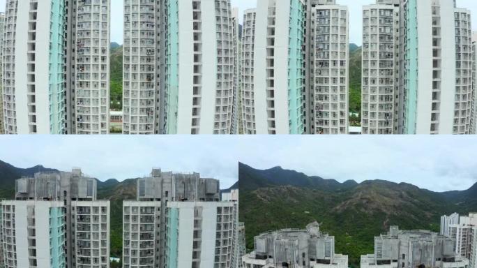 香港高层住宅大厦宣传片空镜头密集