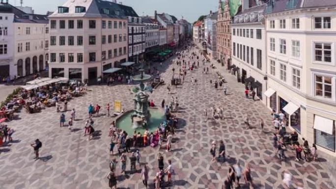 哥本哈根的时间流逝人群