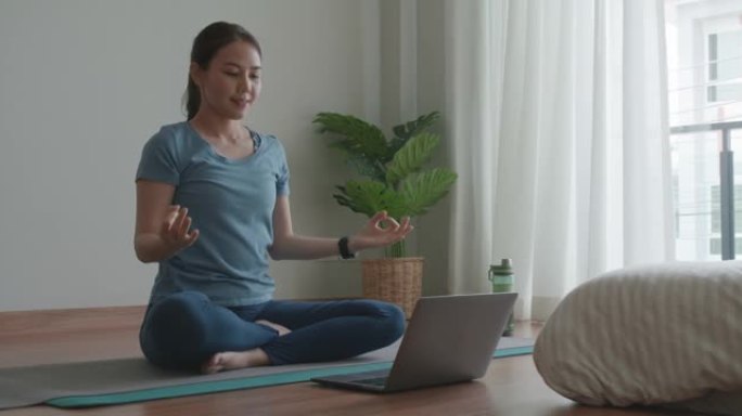 实时流虚拟瑜伽视频在线学习社交媒体网络。