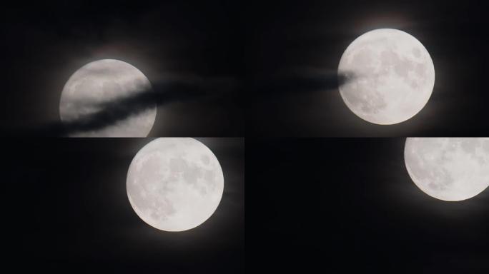 蓝月亮在2021年8月21日上的延时拍摄。