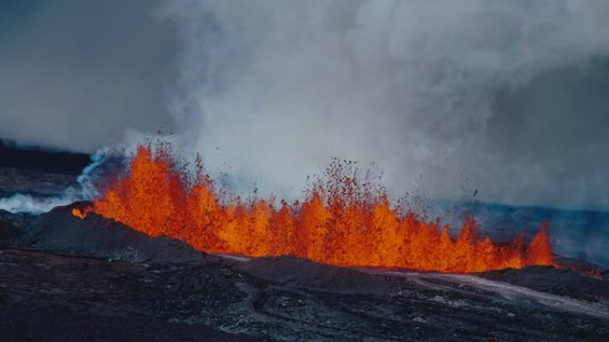 夏威夷火山熔岩喷发