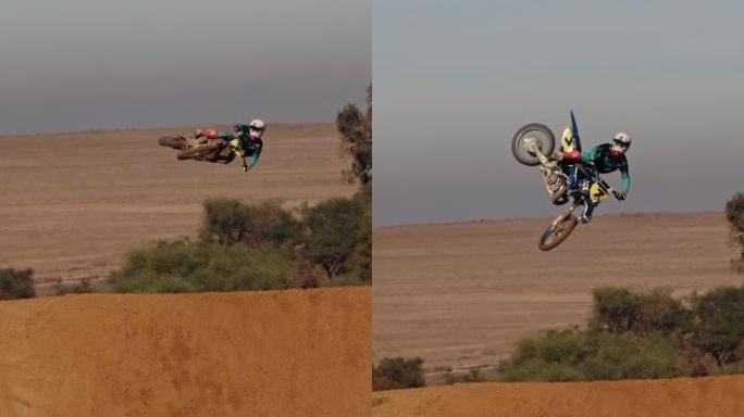 摩托车越野赛，空中跳跃和越野运动特技，速度挑战和沙漠拉力赛。驾驶员，骑自行车和自由赛车，比赛和摩托车