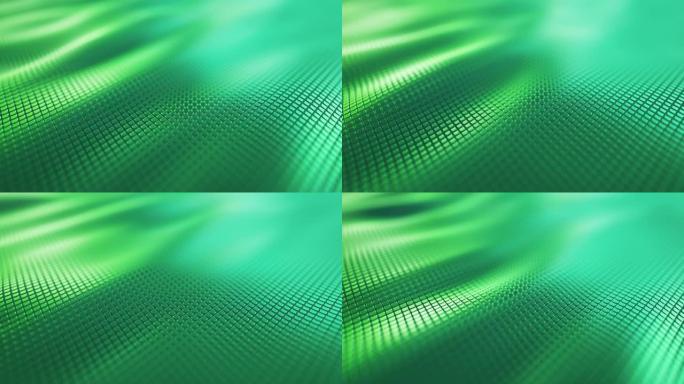 抽象闪亮的表面-运动背景-绿色，可循环