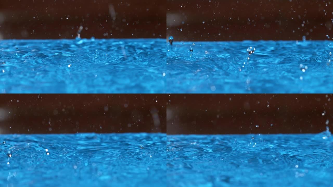 宏观，dop: 无数的雨滴落入某人后院的空水池中。