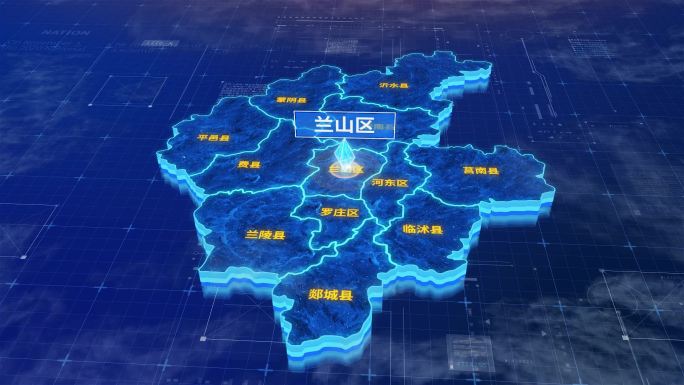 临沂市兰山区蓝色三维科技区位地图