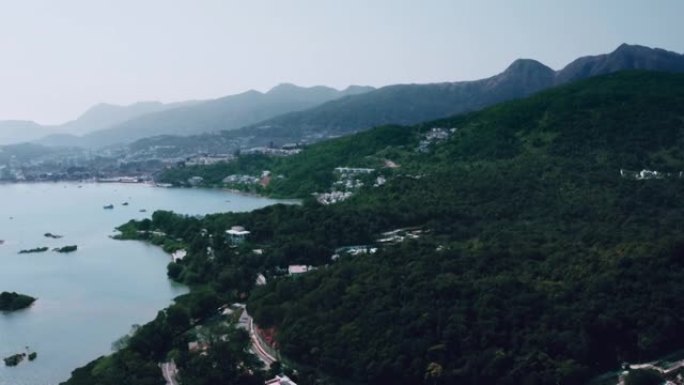 香港世界地质公园西贡村无人机景观