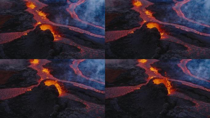 火山爆发夏威夷莫纳罗亚2022