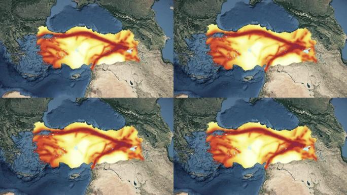 Turkiye (土耳其) 地震危险图